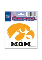Iowa Hawkeyes 3x4 Mom Auto Decal - Yellow