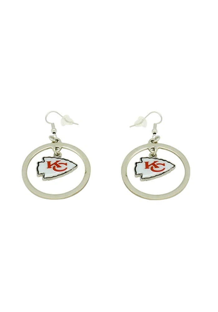 Kansas City Chiefs Floating Logo Womens Earrings