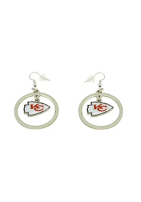 Kansas City Chiefs Floating Logo Womens Earrings