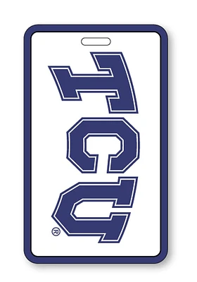 TCU Horned Frogs White Rubber Luggage Tag
