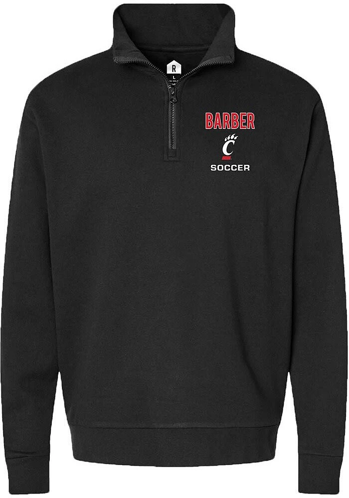 Anna Barber  Rally Cincinnati Bearcats Mens NIL Embroidered Long Sleeve Qtr Zip Pullover