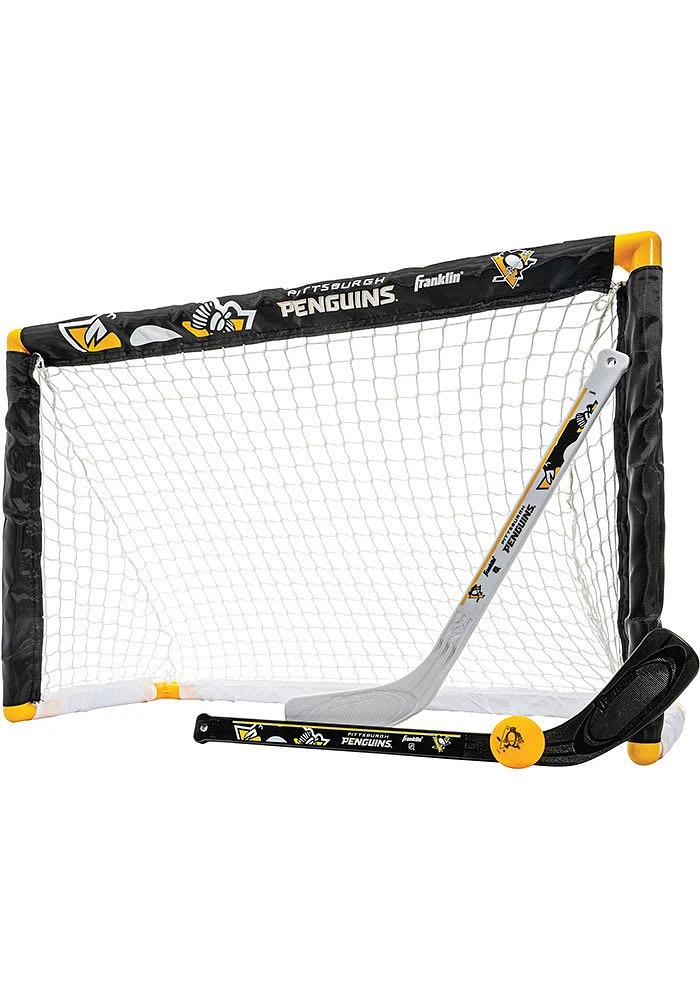 Pittsburgh Penguins Mini Hockey Goal Set Hockey Stick