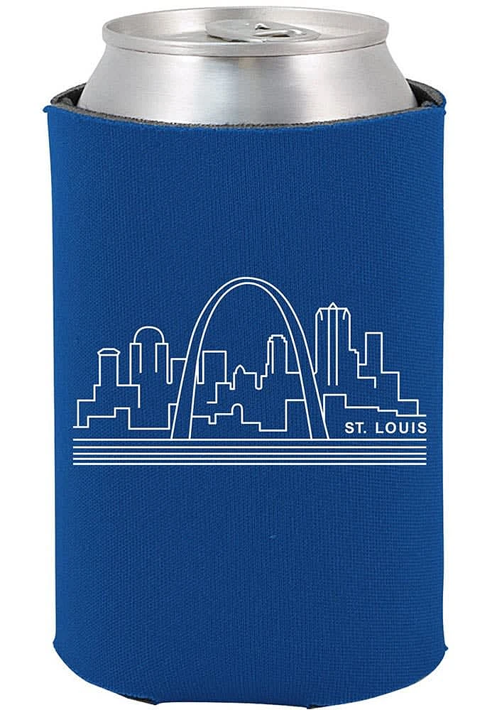 St Louis City Skyline Can Coolie - Blue