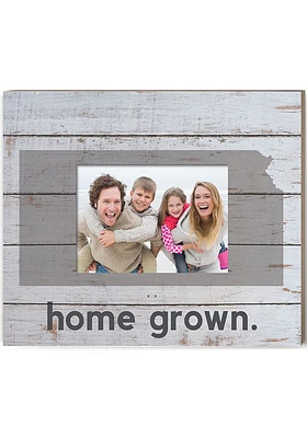 Kansas Whitewash Slat Photo Frame Picture Frame - Grey