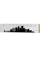KH Sports Fan Pittsburgh Skyline Sign - White