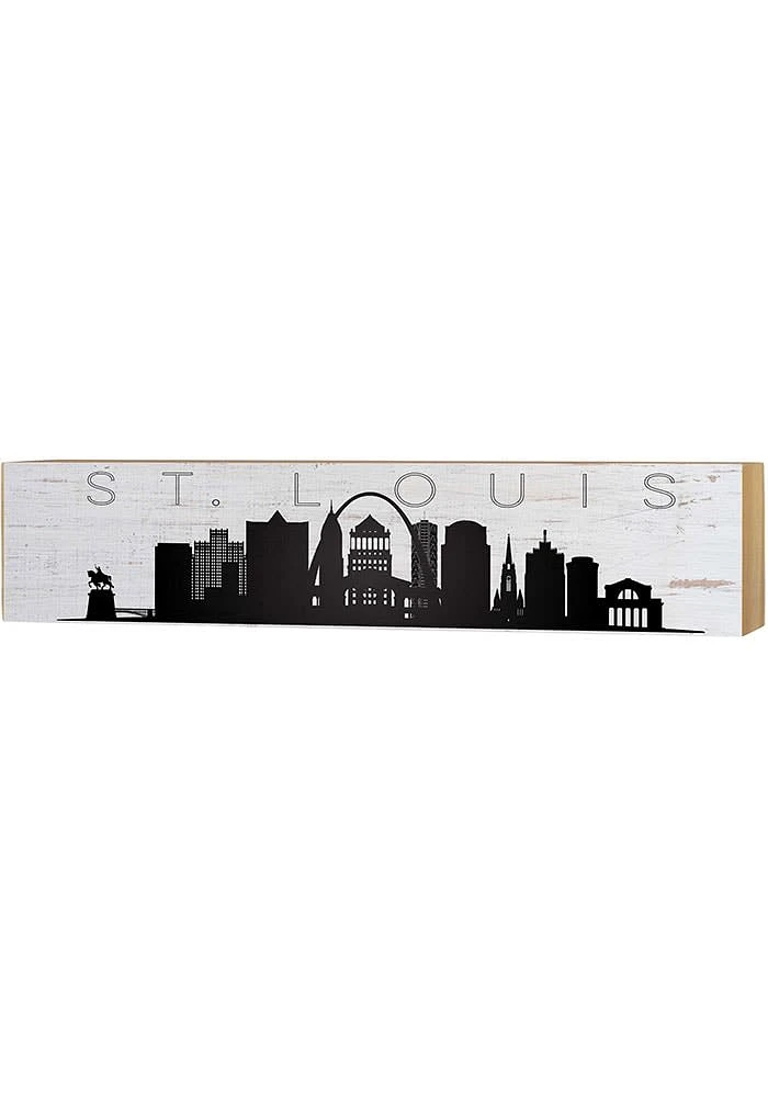 KH Sports Fan St Louis Skyline Sign - White