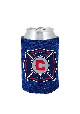Chicago Fire Glitter Can Coolie - Blue