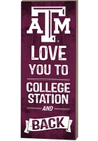 Texas A&M Aggies 18x7 Love You To…And Back Wall Art - Maroon