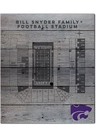KH Sports Fan K-State Wildcats 16x20 Seating Chart Sign - Grey