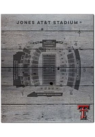 KH Sports Fan Texas Tech Red Raiders 16x20 Seating Chart Sign - Grey