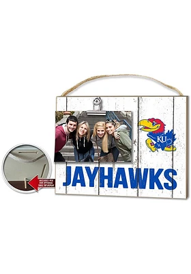 KH Sports Fan Kansas Jayhawks 10x8 Clip It Photo Sign - White