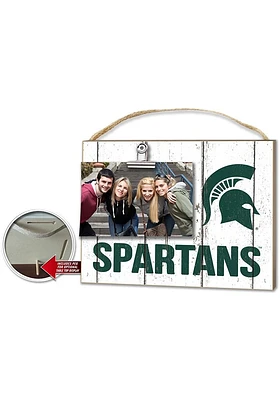 KH Sports Fan Michigan State Spartans 10x8 Clip It Photo Sign - White