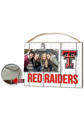 KH Sports Fan Texas Tech Red Raiders 10x8 Clip It Photo Sign - White