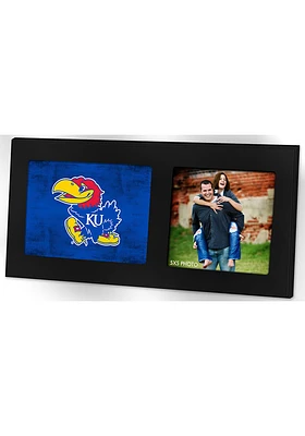 Kansas Jayhawks 8x16 Color Logo Picture Frame - Blue