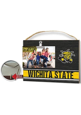 KH Sports Fan Wichita State Shockers 10x8 Colored Clip It Photo Sign - Black