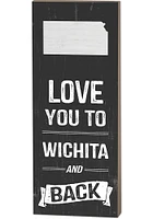KH Sports Fan Wichita Name Drop Love You To... Sign Sign - White