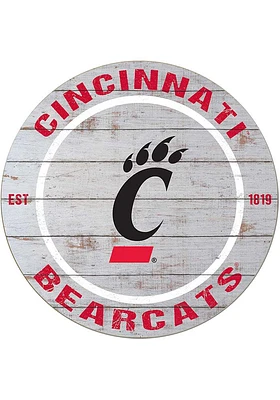 Jardine Associates Cincinnati Bearcats 20x20 Weathered Circle Sign