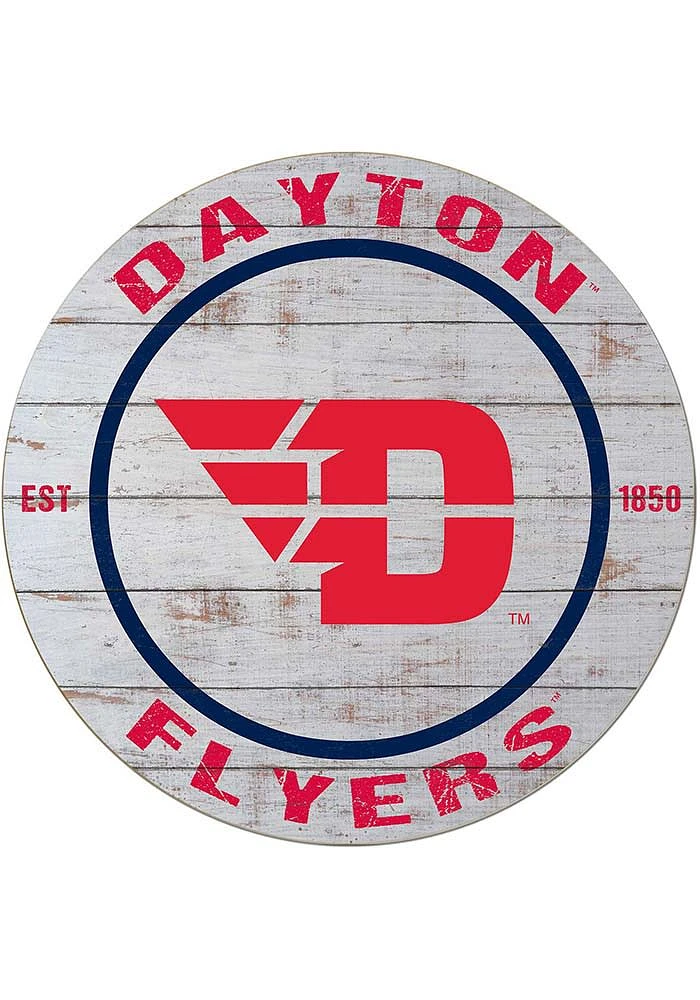 Jardine Associates Dayton Flyers 20x20 Weathered Circle Sign