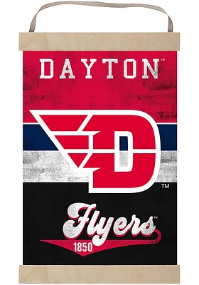 Jardine Associates Dayton Flyers Reversible Retro Banner Sign