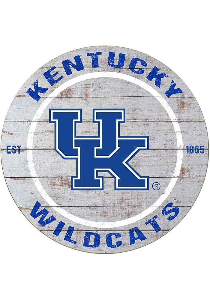 Jardine Associates Kentucky Wildcats 20x20 Weathered Circle Sign