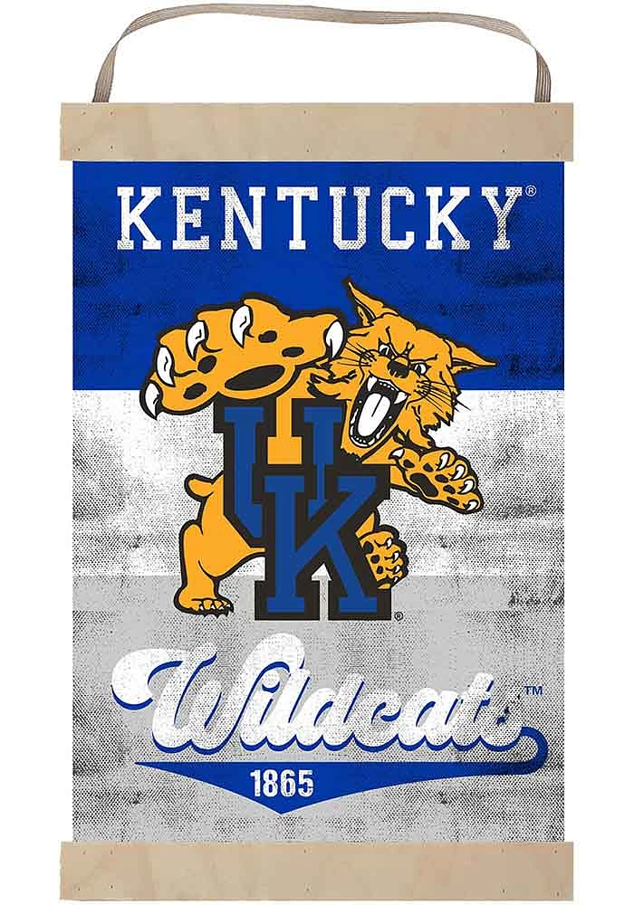 Jardine Associates Kentucky Wildcats Reversible Retro Banner Sign