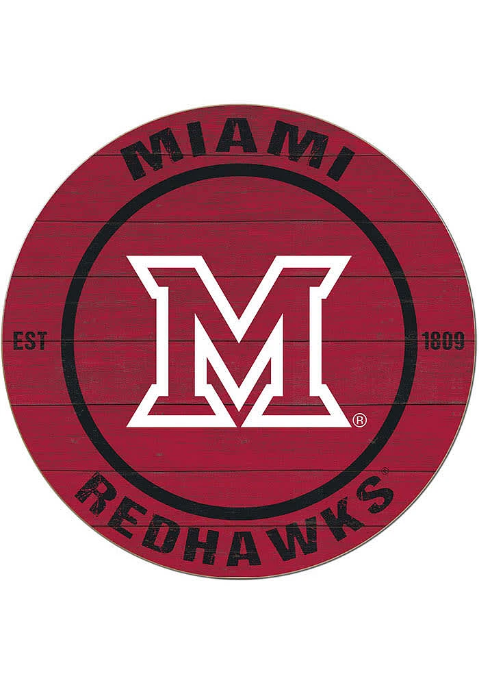 Jardine Associates Miami RedHawks 20x20 Colored Circle Sign