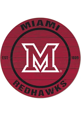 Jardine Associates Miami RedHawks 20x20 Colored Circle Sign