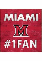 Jardine Associates Miami RedHawks 10x10 #1 Fan Sign