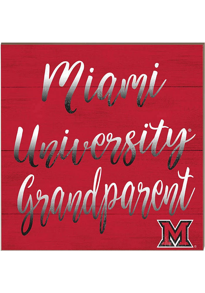 Jardine Associates Miami RedHawks 10x10 Grandparents Sign