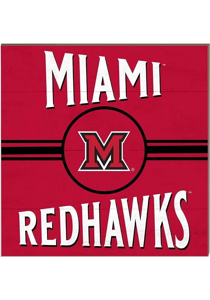 Jardine Associates Miami RedHawks 10x10 Retro Sign