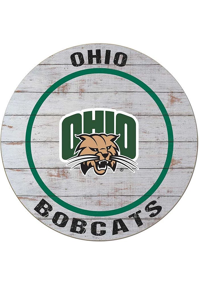 Jardine Associates Ohio Bobcats 20x20 Weathered Circle Sign