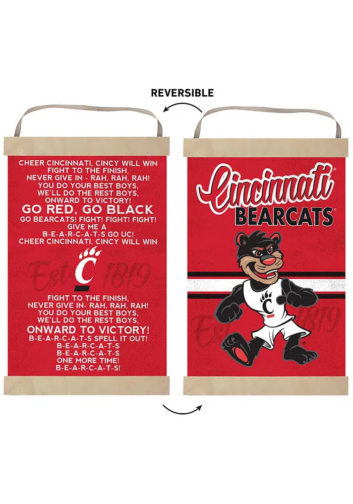 Jardine Associates Cincinnati Bearcats Fight Song Reversible Banner Sign