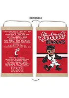 Jardine Associates Cincinnati Bearcats Fight Song Reversible Banner Sign