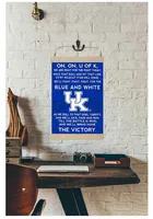 Jardine Associates Kentucky Wildcats Fight Song Reversible Banner Sign