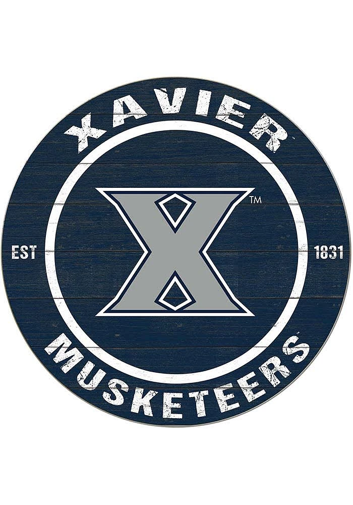 Jardine Associates Xavier Musketeers 20x20 Colored Circle Sign