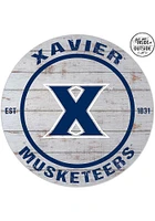 Jardine Associates Xavier Musketeers 20x20 In Out Weathered Circle Sign