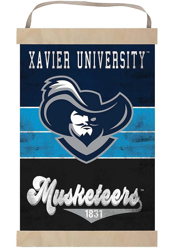 Jardine Associates Xavier Musketeers Reversible Retro Banner Sign