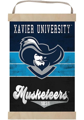 Jardine Associates Xavier Musketeers Reversible Retro Banner Sign