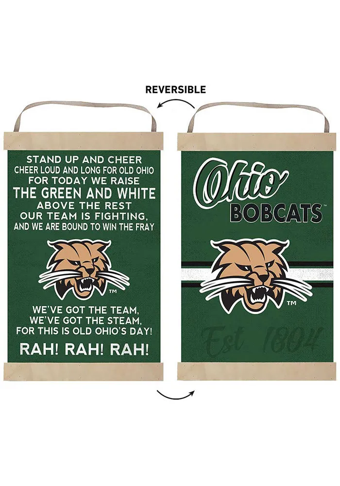 Jardine Associates Ohio Bobcats Fight Song Reversible Banner Sign