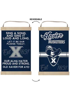 Jardine Associates Xavier Musketeers Fight Song Reversible Banner Sign