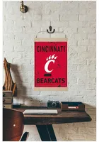 Jardine Associates Cincinnati Bearcats Faux Rusted Reversible Banner Sign