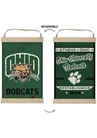 Jardine Associates Ohio Bobcats Faux Rusted Reversible Banner Sign