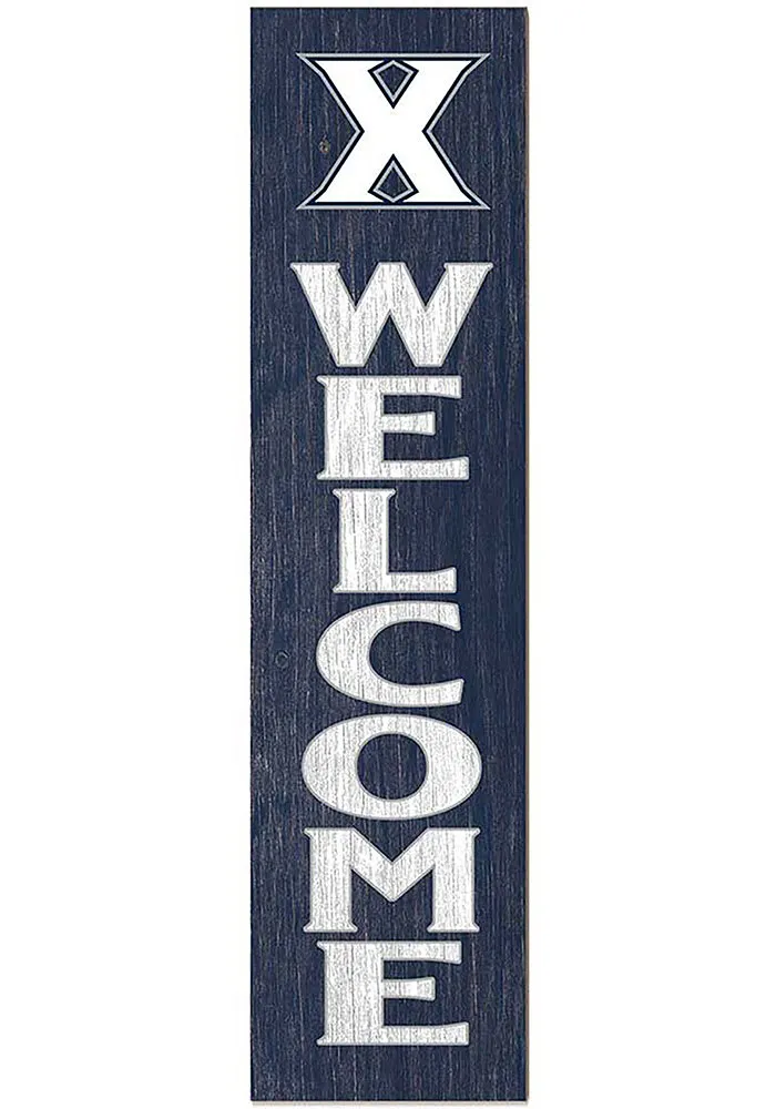 Jardine Associates Xavier Musketeers 11x46 Welcome Leaning Sign