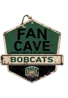 Jardine Associates Ohio Bobcats Fan Cave Rustic Badge Sign