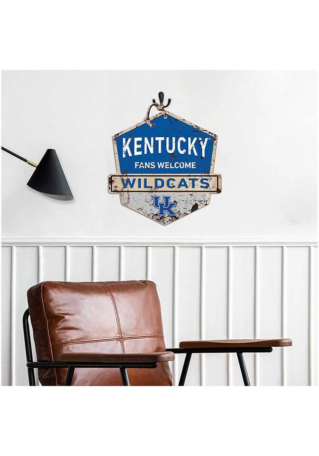 Jardine Associates Kentucky Wildcats Fans Welcome Rustic Badge Sign