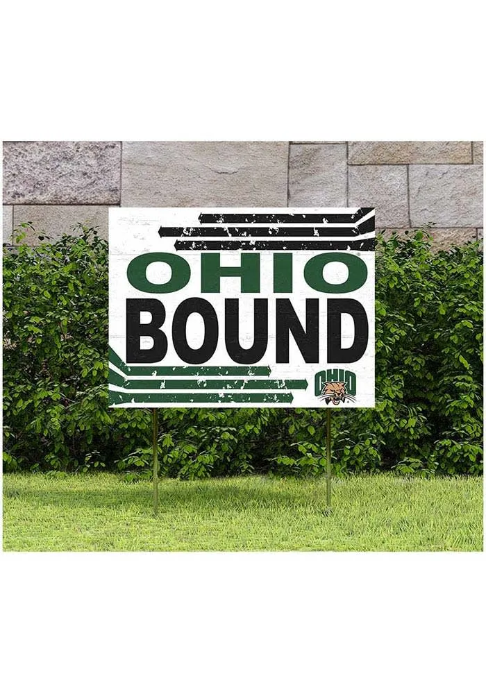 Ohio Bobcats 18x24 Retro School Bound Yard Sign