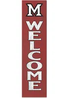 Jardine Associates Miami RedHawks 11x46 Welcome Leaning Sign