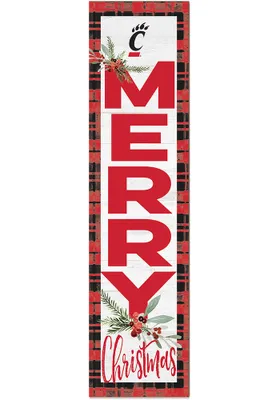 Jardine Associates Cincinnati Bearcats 11x46 Merry Christmas Leaning Sign