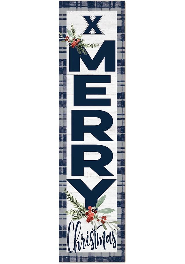 Jardine Associates Xavier Musketeers 11x46 Merry Christmas Leaning Sign