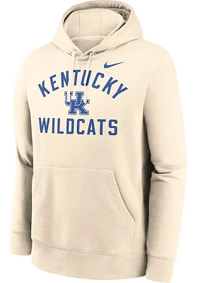 Nike Kentucky Wildcats Mens Natural Legacy Primary Logo Long Sleeve Hoodie